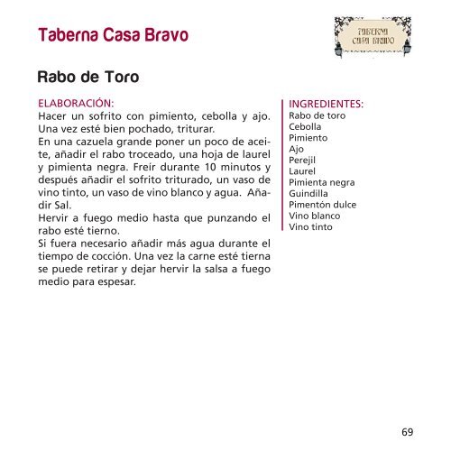 libro de recetas - Hostecor