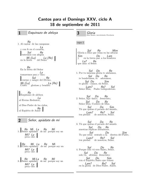 Con Acordes Cantos De Misa con acordes cantos de misa