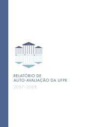 relatório de auto-avaliação da ufpr 2007–2008 - Proplan ...