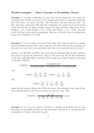 Worked examples — Basic Concepts of Probability Theory