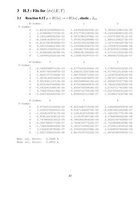 The data file AMJUEL: Additional Atomic and Molecular ... - eirene