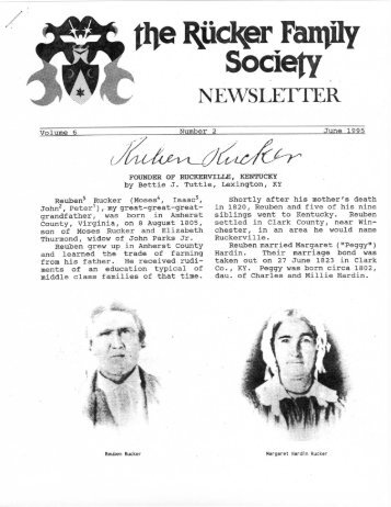 r Fanjily Society - The Rucker Family Society