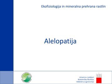 pdf, 2,3 MB - Biotehniška fakulteta - Univerza v Ljubljani