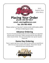 Placing Your Order - MiLB.com