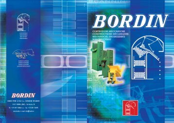 Catalogo R 2003 - BORDIN ETTORE & FIGLI snc