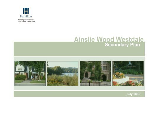 Ainslie Wood Westdale Secondary Plan - City of Hamilton