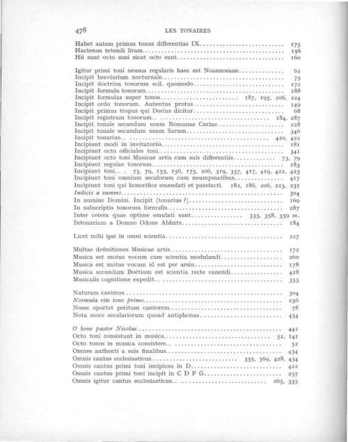 Michel Huglo, Les Tonaires. Inventaire, Analyse, Comparaison. Paris