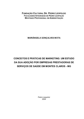 conceitos e práticas de marketing - Fundação Pedro Leopoldo