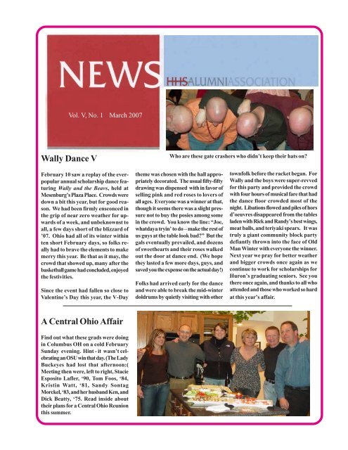 vol V no 1 Mar 07 issue on line version.p65 - Huron City Schools