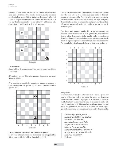 El juego-rey y la ciencia de los números 44 - SUMA Revistas de ...