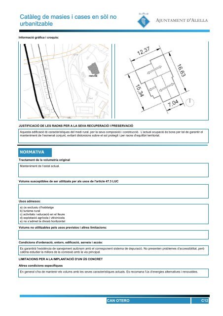 Catàleg de cases i masies i inventari de construccions en ... - ALELLA