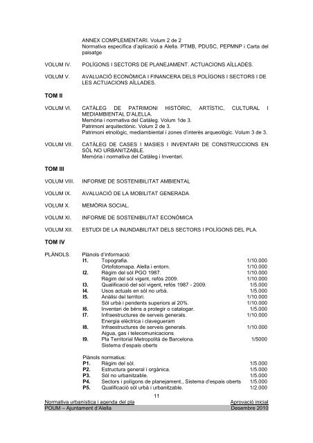 Normativa urbanística i agenda del pla. Volum III - ALELLA