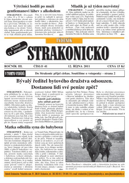 č. 41/2011 - Jihočeské týdeníky sro