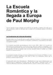 La Escuela Romántica y la llegada a Europa de Paul Morphy