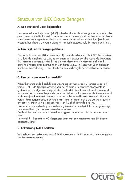 Introductiebrochure studenten Beringen (pdf) - Ocura