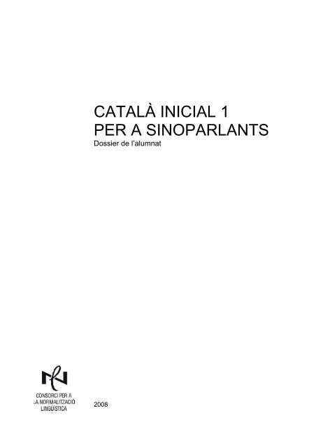 Dossier de l'alumne Català inicial 1 per a sinoparlants