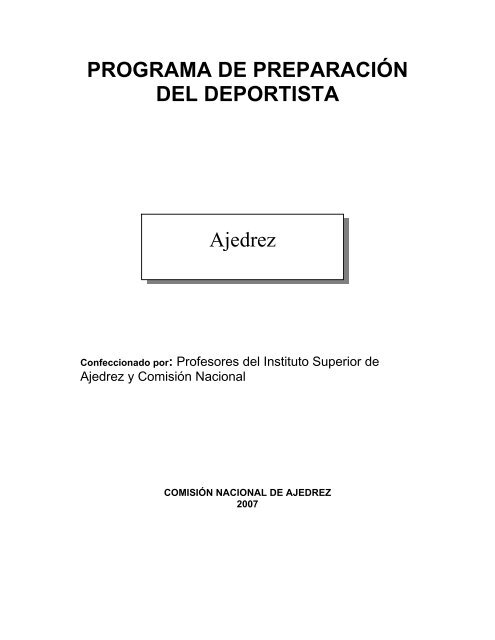 PROGRAMA DE PREPARACIÓN DEL DEPORTISTA - inder