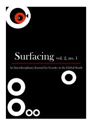 Surfacing vol. 2, no. 1 - The American University in Cairo