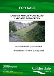 Land at Kitson Wood Road, Todmorden - Calderdale Council