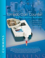 Tornado Coin Counter - Cummins-Allison Canada