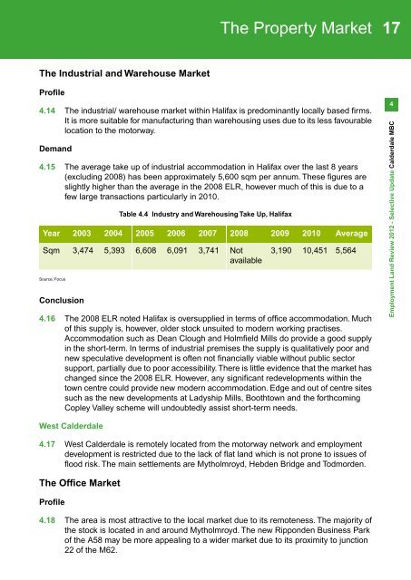 Employment Land Review 2012.indd - Calderdale Council