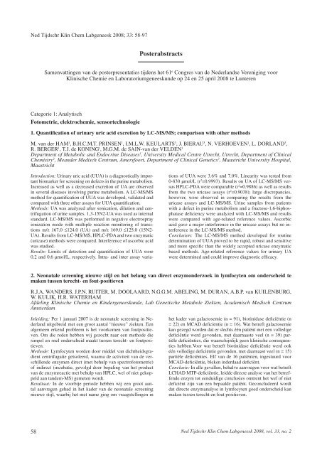Ned Tijdschr Klin Chem Labgeneesk 2008 - NVKC