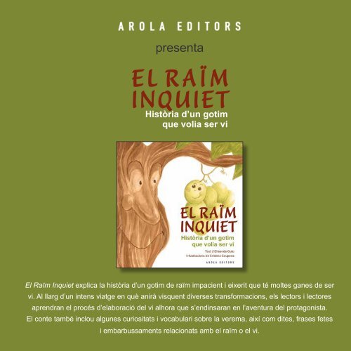 EL RAÏM INQUIET - Arola Editors