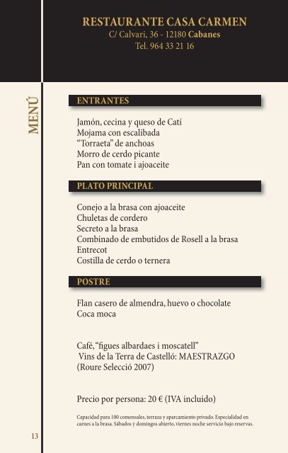 folleto informativo - Ajuntament de Atzeneta del Maestrat
