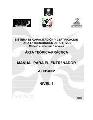 MANUAL PARA EL ENTRENADOR AJEDREZ NIVEL 1 - Ened