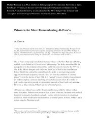 Prison is for Men: Remembering Al-Fara'a - The American University ...
