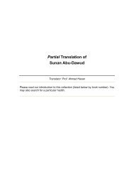 Sunan Abu-Dawud, Partial translation, translator - Teachislam.com