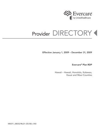 Provider DIRECTORY - SeniorChoices NW