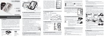 Käyttöohje - Rossmax