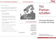 TKI Partner- schaften - TKI SYSTEM GMBH