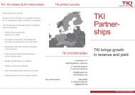 TKI Partner- ships - TKI SYSTEM GMBH