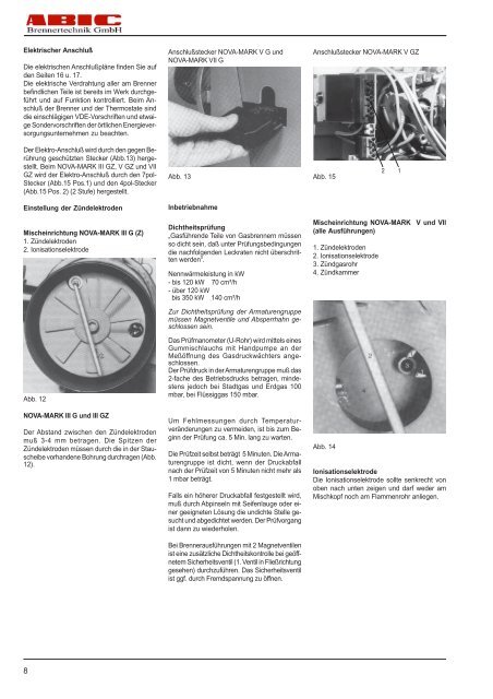 Bedienungsanleitung NovaMark Gasbrenner (Stand:02/2005 pdf 749