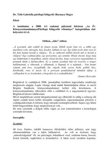 Dr. Tóth Gabriella: Elixír - Közigazgatási és Igazságügyi Hivatal