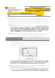 Biologia 1r Batx 10-11 examen 1 - Institut Guindàvols