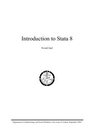 Introduction To Stata 8 Grips