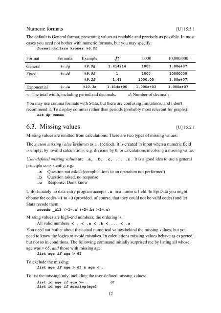 Introduction to Stata 8