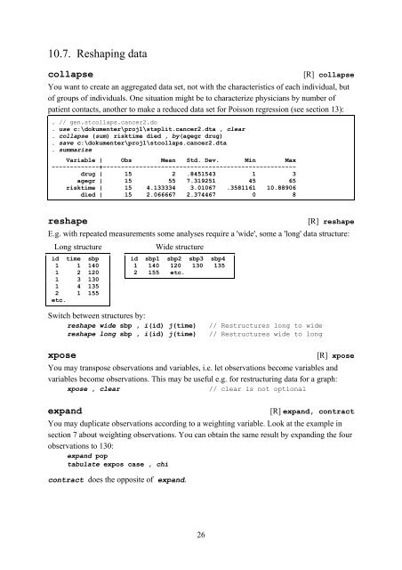 Introduction to Stata 8