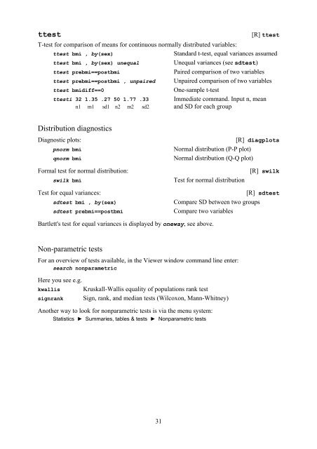 Introduction to Stata 8