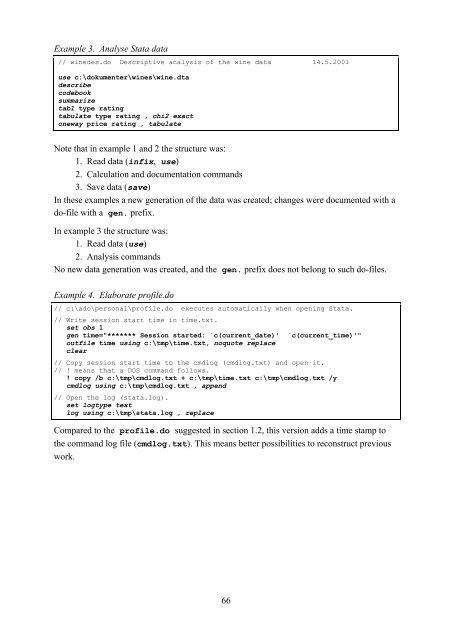 Introduction to Stata 8