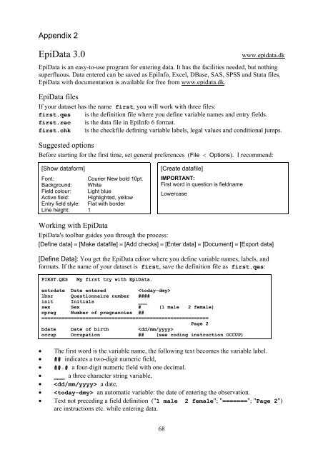 Introduction to Stata 8