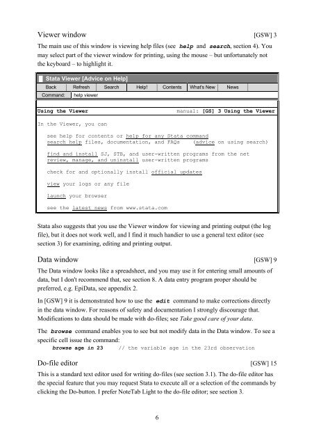 Introduction to Stata 8