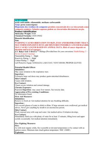 ACETAMIDE acetic acid amide; ethanamide; methane ... - USP