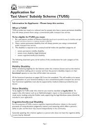 Application for Taxi Users' Subsidy Scheme (TUSS) - Department of ...