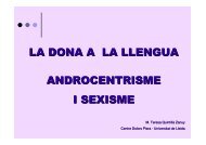 la dona a la llengua androcentrisme i sexisme - Centre Dolors Piera ...