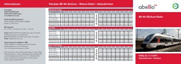 RB 46 Glückauf-Bahn Informationen Fahrplan RB 46 ... - Abellio