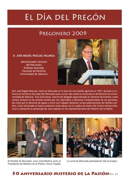 Libro Aniversario - Ayuntamiento de Moncada